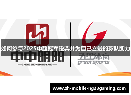 如何参与2025中超冠军投票并为自己喜爱的球队助力