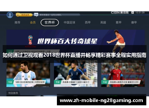 如何通过卫视观看2018世界杯直播并畅享精彩赛事全程实用指南